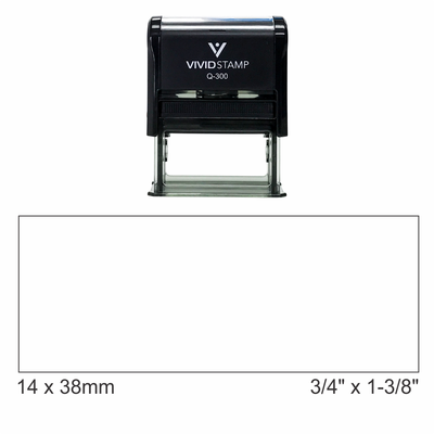 Custom Extra Large Rectangle Logo Stamp