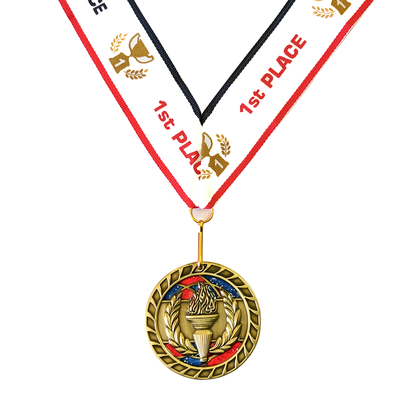 1st Place Victory Gold Medal Award - Includes Ribbon