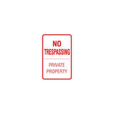 Signs ByLITA Portrait Round no trespassing private property Sign