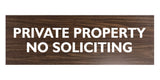 Signs ByLITA Basic Private Property No Soliciting Sign