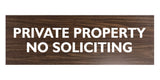 Signs ByLITA Basic Private Property No Soliciting Sign