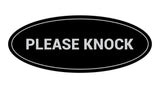 Signs ByLITA Oval Please Knock Sign