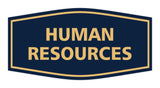 Signs ByLITA Fancy Human Resources Sign with Adhesive Tape, Mounts On Any Surface, Weather Resistant, Indoor/Outdoor Use