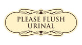 Designer Please Flush Urinal Wall or Door Sign