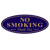 Oval NO SMOKING Thank You Sign