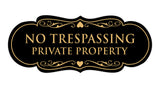 Signs ByLITA Designer No Trespassing Private Property Sign