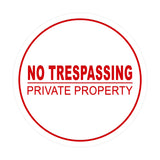Signs ByLITA Circle No Trespassing Private Property Sign