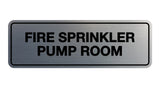 Signs ByLITA Standard Fire Sprinkler Pump Room Sign
