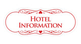 Signs ByLITA Designer Hotel Information Sign