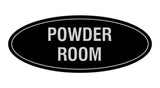 Oval Powder Room Sign