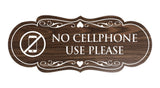 Signs ByLITA Designer No Cellphone Use please Sign