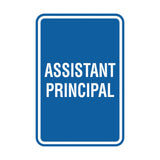 Portrait Round Assistant Principal Sign