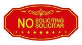 Signs ByLITA Victorian No Soliciting No Solicitar Sign