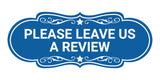 Designer Please Leave Us a Review Wall or Door Sign