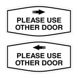 Signs ByLITA Fancy Please Use Other Door Sign Set