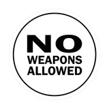 Signs ByLITA Circle No Weapons Allowed Sign