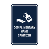 Portrait Round Complimentary Hand Sanitizer Sign