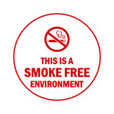 Signs ByLITA Circle This Is A Smoke Free Environment Sign