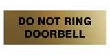 Signs ByLITA Basic Do Not Ring Doorbell Sign