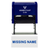 Missing Name Teacher Self-Inking Office Rubber Stamp