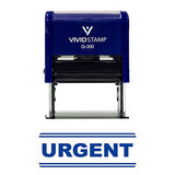 Blue Urgent Office Self-Inking Office Rubber Stamp