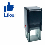 Blue Square LIKE Self Inking Rubber Stamp
