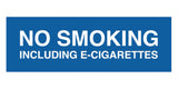 Signs ByLITA Basic No Smoking Including E-Cigarettes Sign