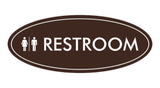 Signs ByLITA Oval Restroom Sign