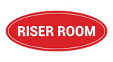 Oval Riser Room Sign