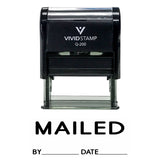 Black Mailed With By Date Line Self Inking Rubber Stamp