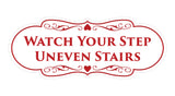 Signs ByLITA Designer Watch Your Step Uneven Stairs