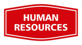 Signs ByLITA Fancy Human Resources Sign with Adhesive Tape, Mounts On Any Surface, Weather Resistant, Indoor/Outdoor Use