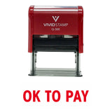 Ok To Pay Self Inking Rubber Stamp