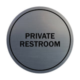 Signs ByLITA Circle Private Restroom Sign