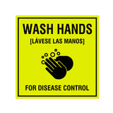 Signs ByLITA Square Wash Hands For Disease Control Sign