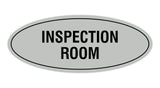 Signs ByLITA Oval Inspection Room Sign