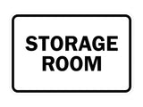 White Signs ByLITA Classic Framed Storage Room Sign