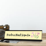 Visitors Must Sign In, Designer Desk Sign 2 x 8