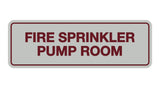 Signs ByLITA Standard Fire Sprinkler Pump Room Sign
