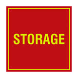 Red / Yellow Signs ByLITA Square Storage Sign