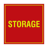 Red / Yellow Signs ByLITA Square Storage Sign