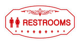 Victorian Unisex Restroom Sign