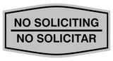 Signs ByLITA Fancy No Soliciting No Solicitar Sign