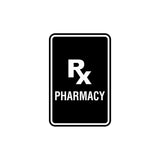 Portrait Round Rx Pharmacy Sign