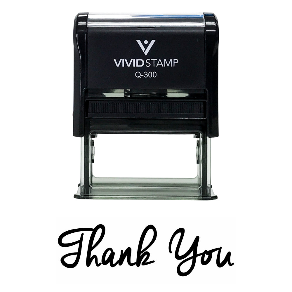 Black THANK YOU Self-Inking Rubber Stamp
