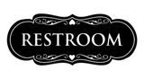Designer Restroom Sign