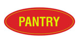 Signs ByLITA Oval Pantry Sign