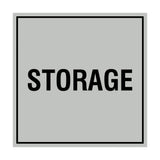 Lt Gray Signs ByLITA Square Storage Sign