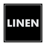 Signs ByLITA Square Linen Sign with Adhesive Tape, Mounts On Any Surface