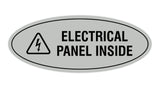 Oval Electrical Panel Inside Sign